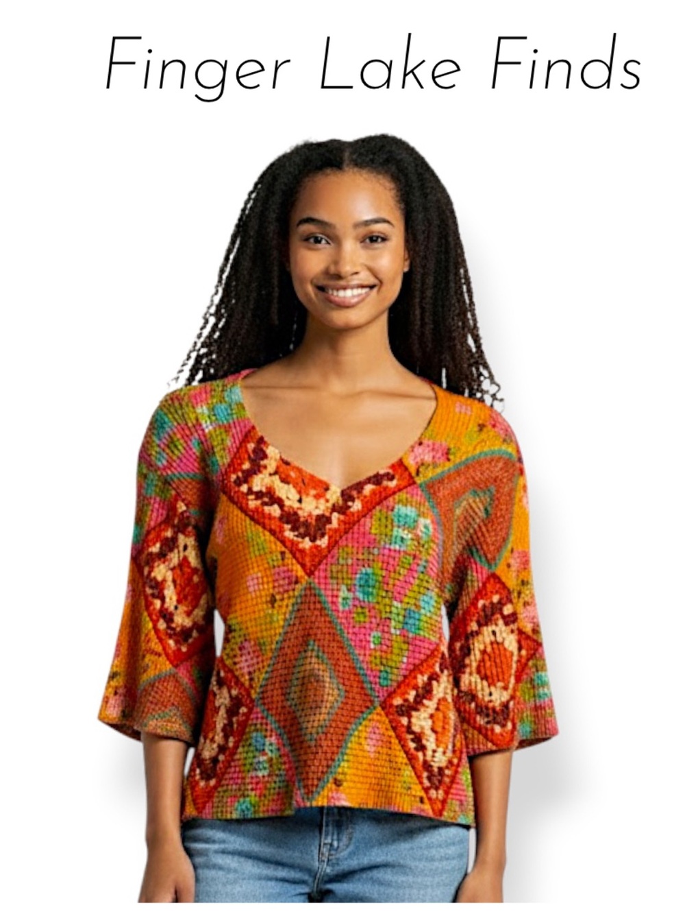 Kisca by Komarov Textured Knit Top, S